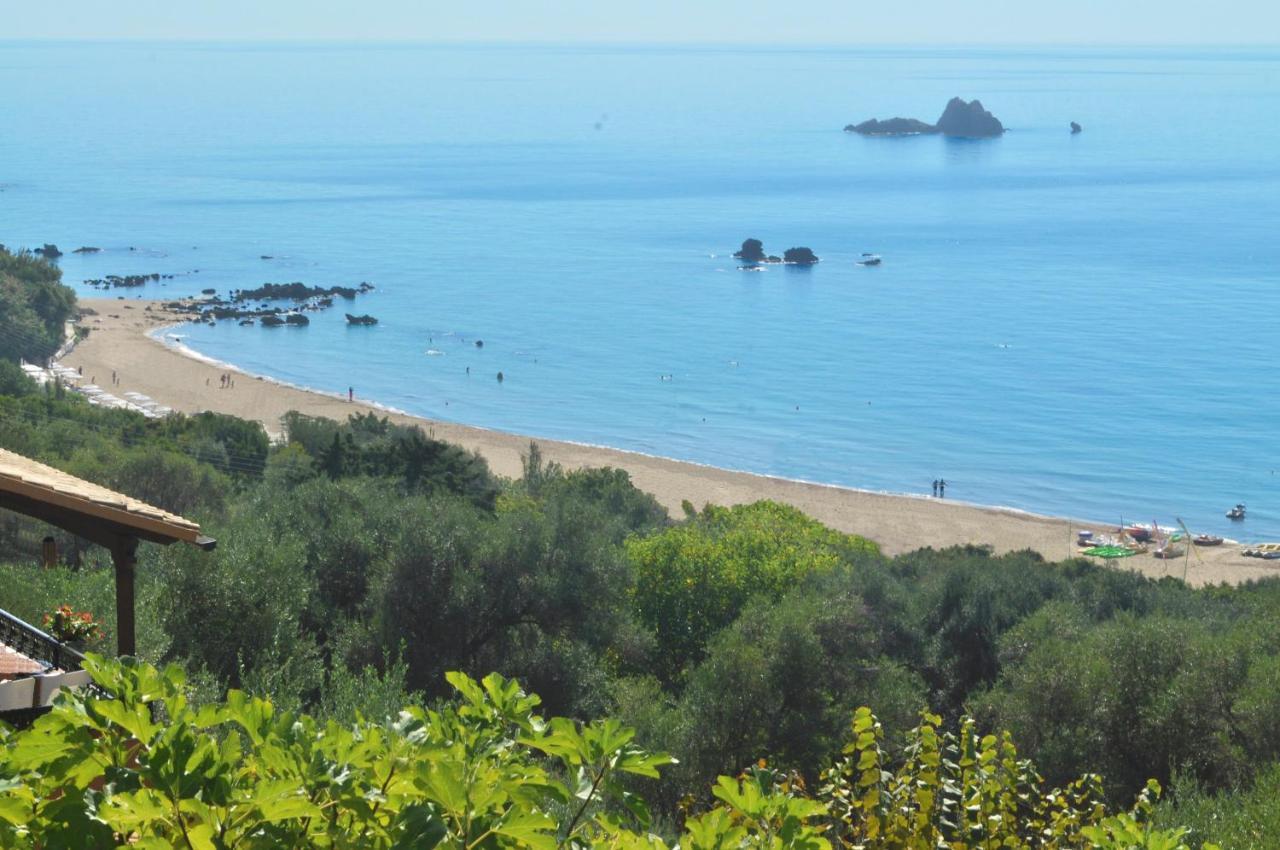 Large Apartment By The Pool - Pelekas Beach, Corfu المظهر الخارجي الصورة